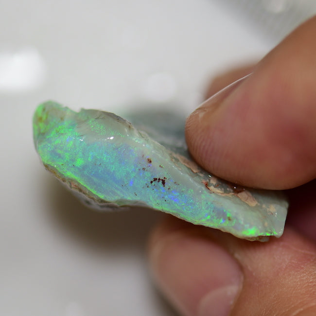 42.10 cts Australian Single Rough Opal for Cutting, Lightning Ridge