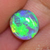 1.40 cts Australian Semi Black Crystal Solid Opal, Lightning Ridge, Cabochon
