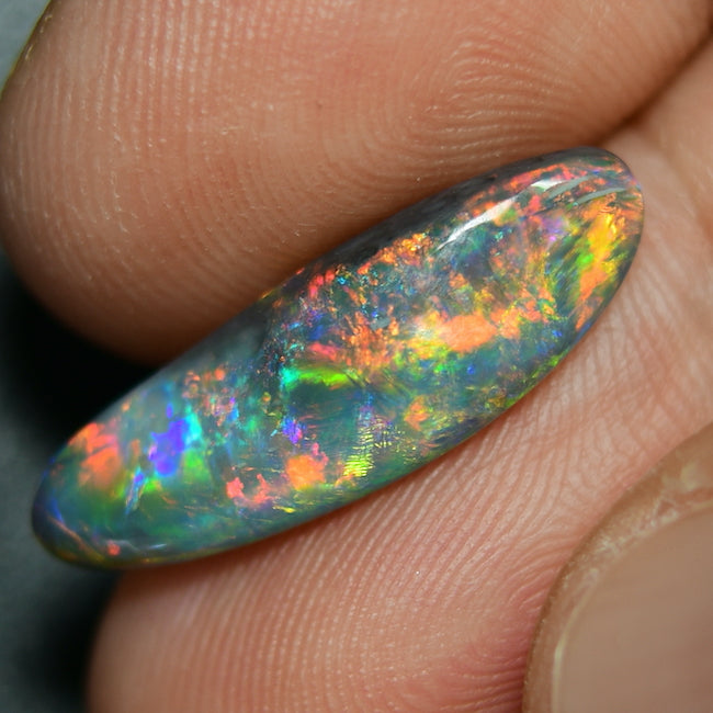 3.95 cts Australian Solid Black Opal, Solid Gem Stone, Lightning Ridge