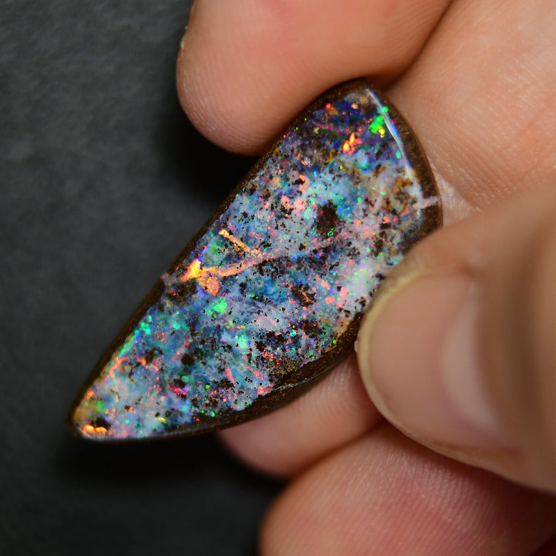 13.31 cts Australian Boulder Opal, Cut Stone