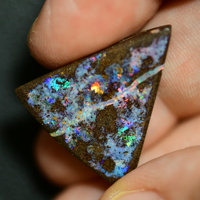 20.3 cts Australian Boulder Opal, Cut Stone