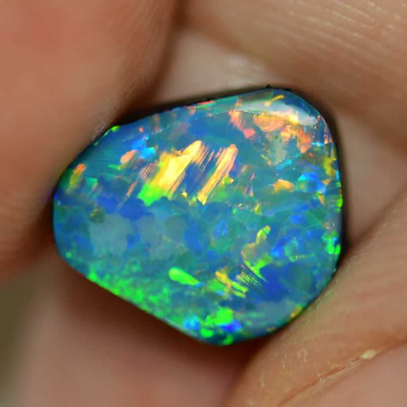 9.2 cts Australian Opal Doublet Stone Rough  Rubs, Lightning Ridge