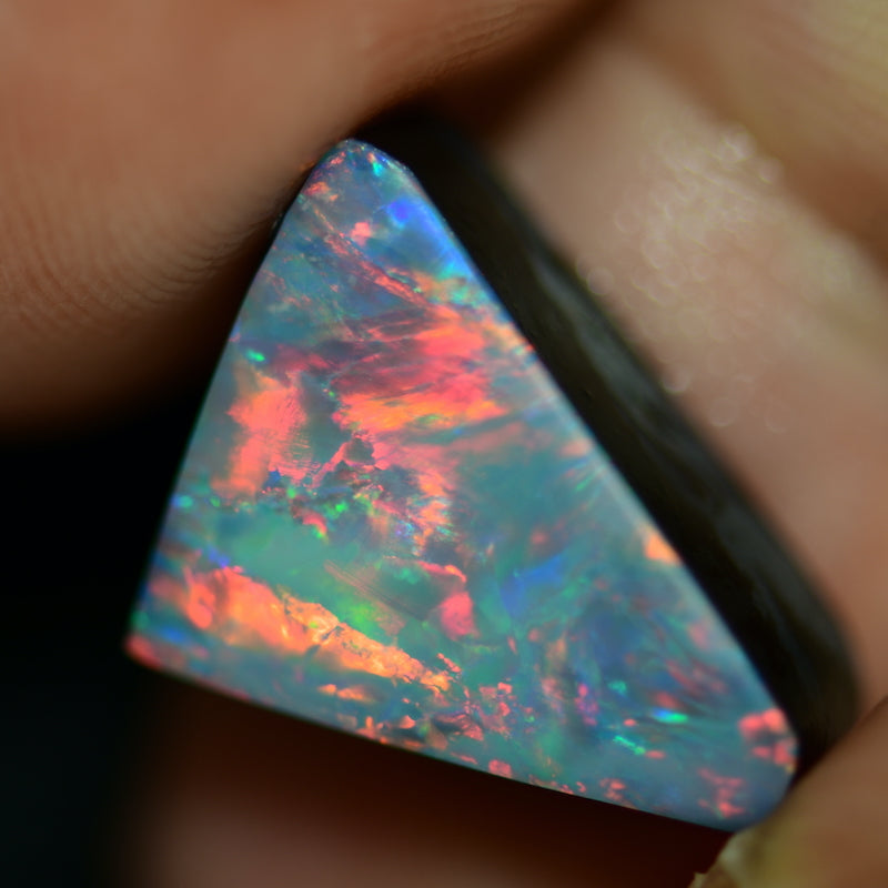 7.5 cts Australian Opal Doublet Stone Rough Rub, Lightning Ridge