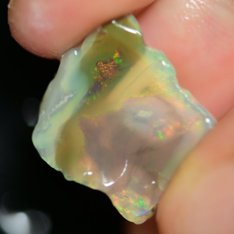 12.80 cts Australian Single Rough Opal for Carving, Lightning Ridge