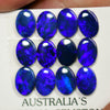 8.17 cts Australian Opal Doublet Stone, Cabochon 12pcs 7x5