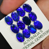 8.17 cts Australian Opal Doublet Stone, Cabochon 12pcs 7x5