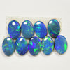 4.94 cts Australian Opal Doublet Stone, Cabochon 9pcs 6x4