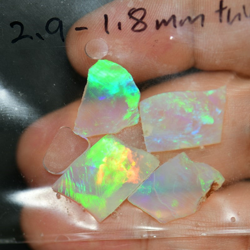 48.4cts Australian Rough Opal Parcel, Lapped For Inlay/Doublets Making- Wholesale Deal