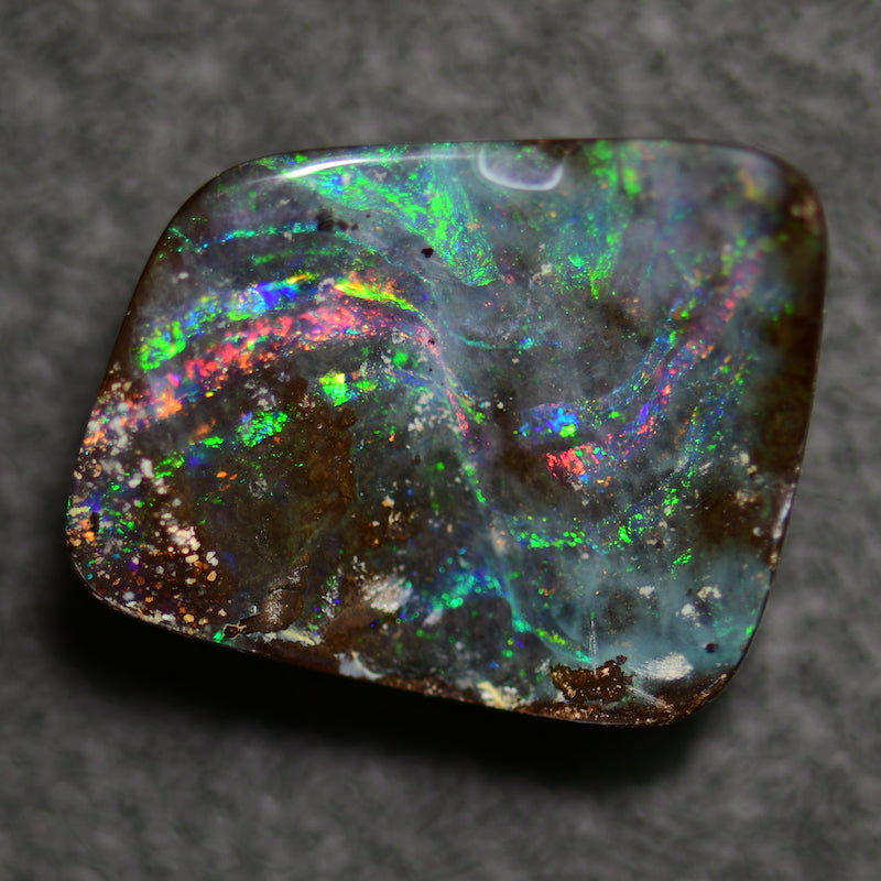 9.31 cts Australian Boulder Opal, Cut Stone