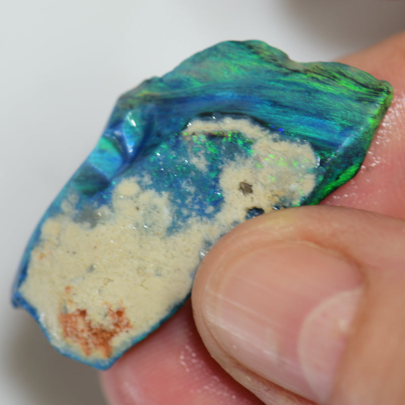 15.8 cts Australian Single Rough Opal  for Carving, Lightning Ridge CMR