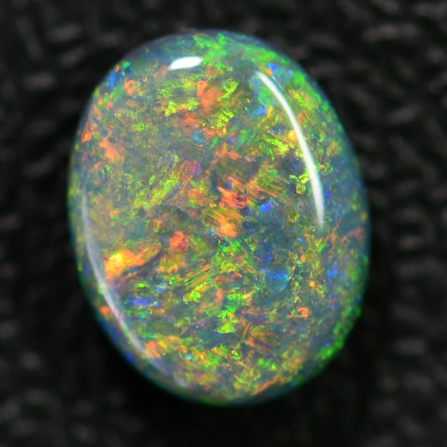 2.30 cts Australian Black Opal Solid Stone, Lightning Ridge
