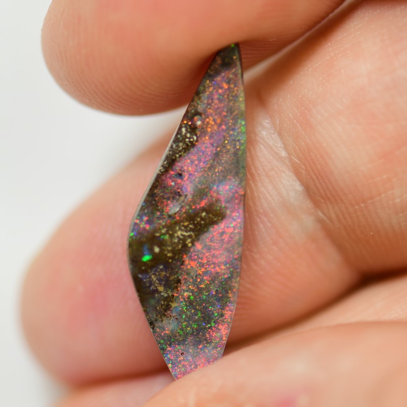 5.25 cts Australian Red Boulder Opal, Cut Stone