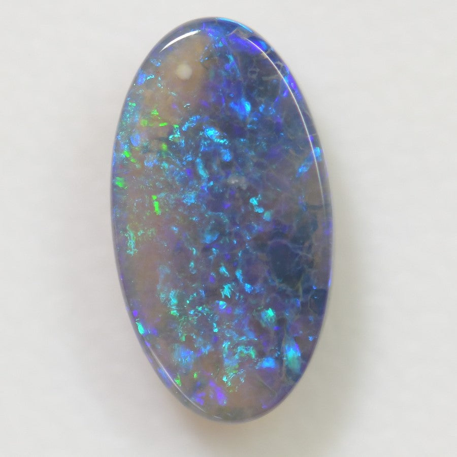 1.63 cts Australian Black Opal Solid , Lightning Ridge Crystal
