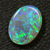 1.10 cts Australian Semi Black Solid Opal, Lightning Ridge, Crystal