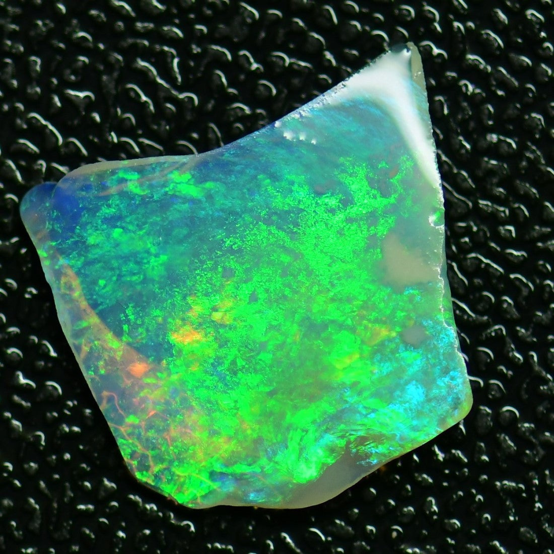 3.46 cts Australian Rough Opal Lightning Ridge Thin For Doublet or Inlay