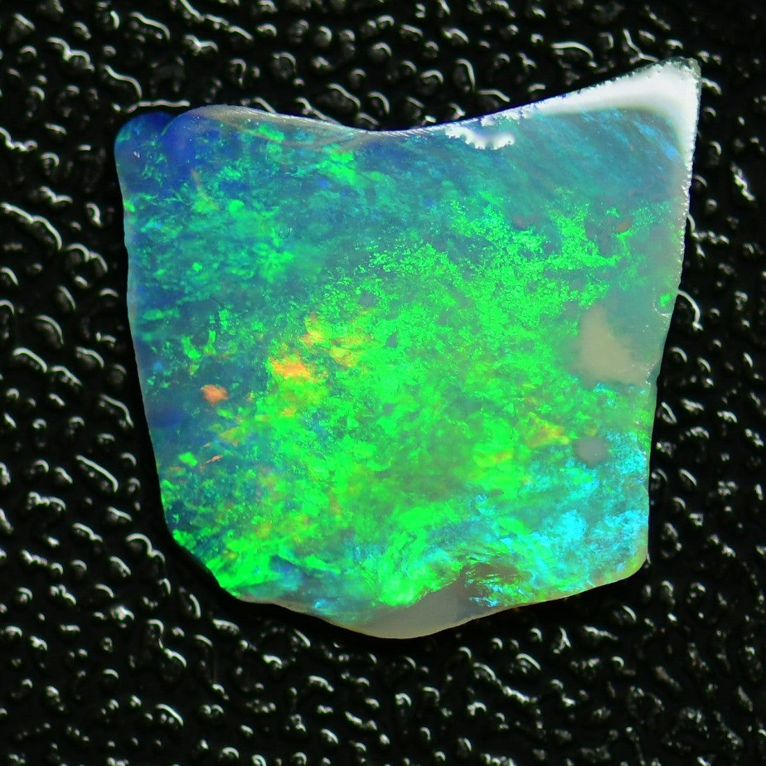 3.46 cts Australian Rough Opal Lightning Ridge Thin For Doublet or Inlay