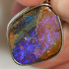 4.74 g Australian Boulder Opal with Silver Pendant : L 32.0 mm