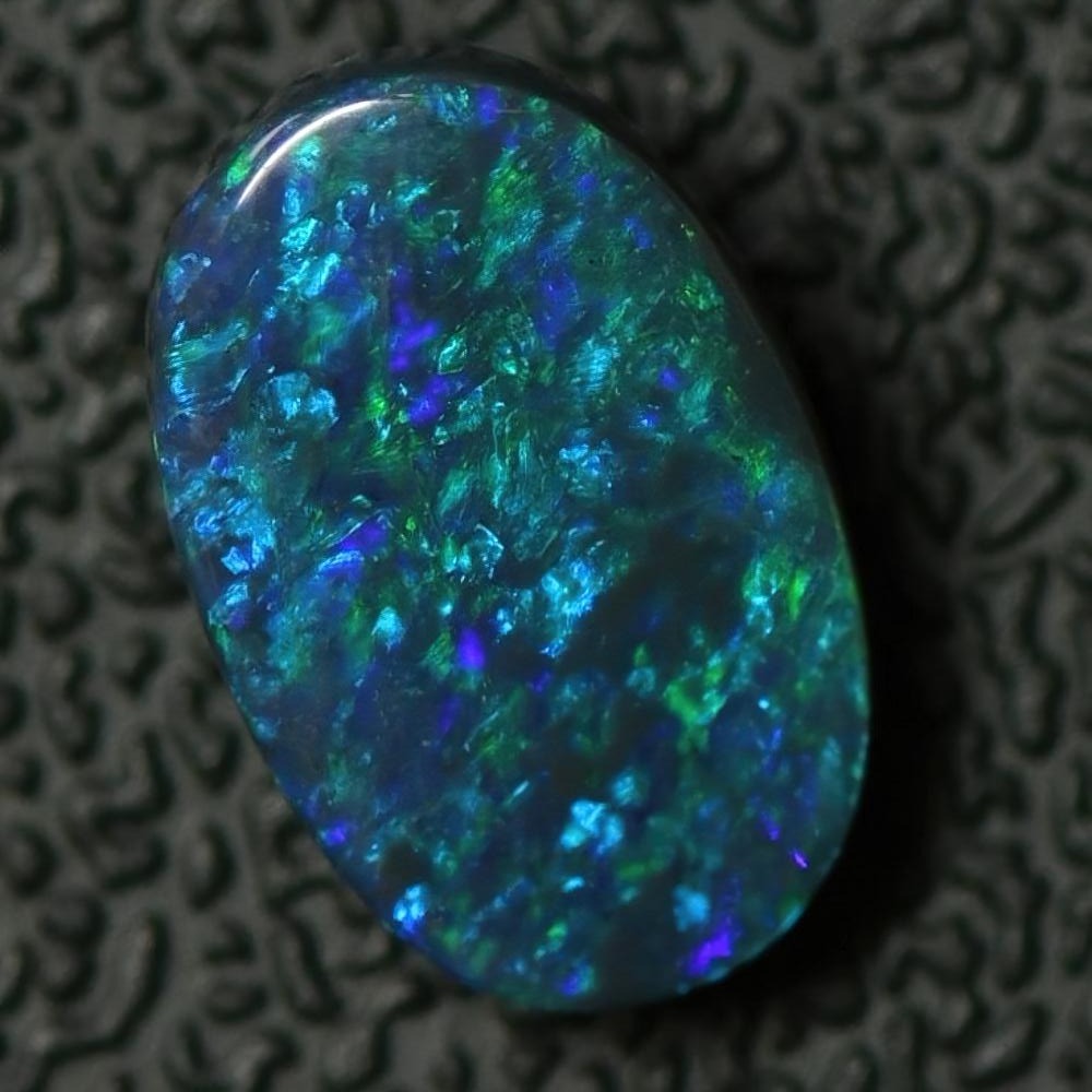 Australian Black Solid Opal, Lightning Ridge
