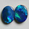 2.3 cts Australian Opal, Doublets Stone, Cabochon 2pcs 8x6