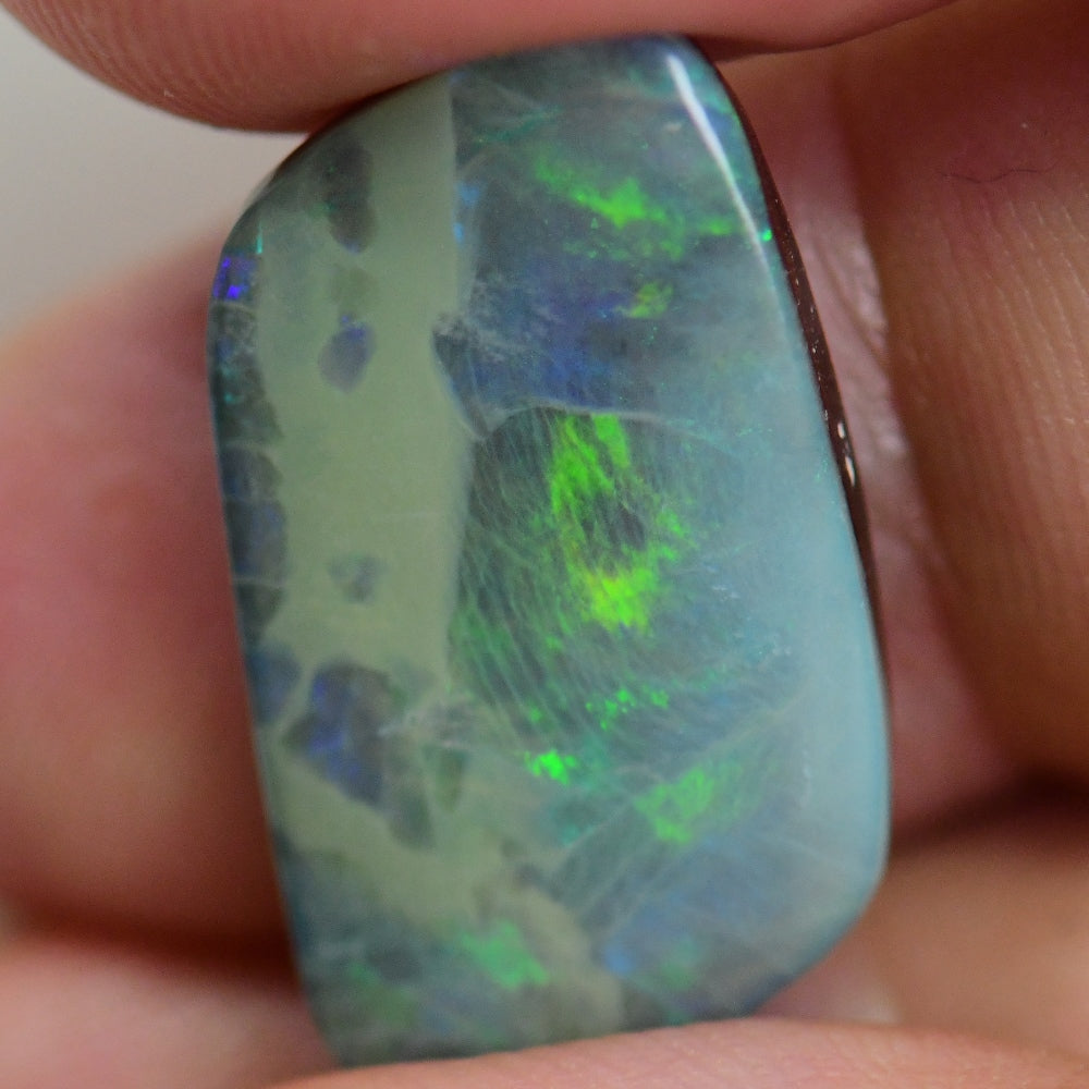 11.26 cts Australian Boulder Opal, Cut Stone