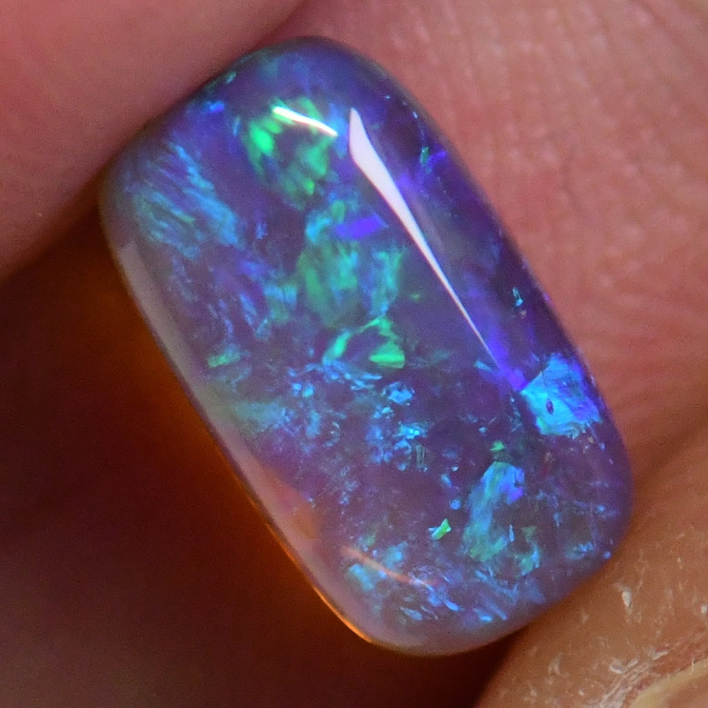 1.94 cts Australian Semi Black Opal Solid Lightning Ridge - Crystal