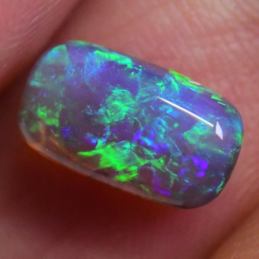 1.94 cts Australian Semi Black Opal Solid Lightning Ridge - Crystal
