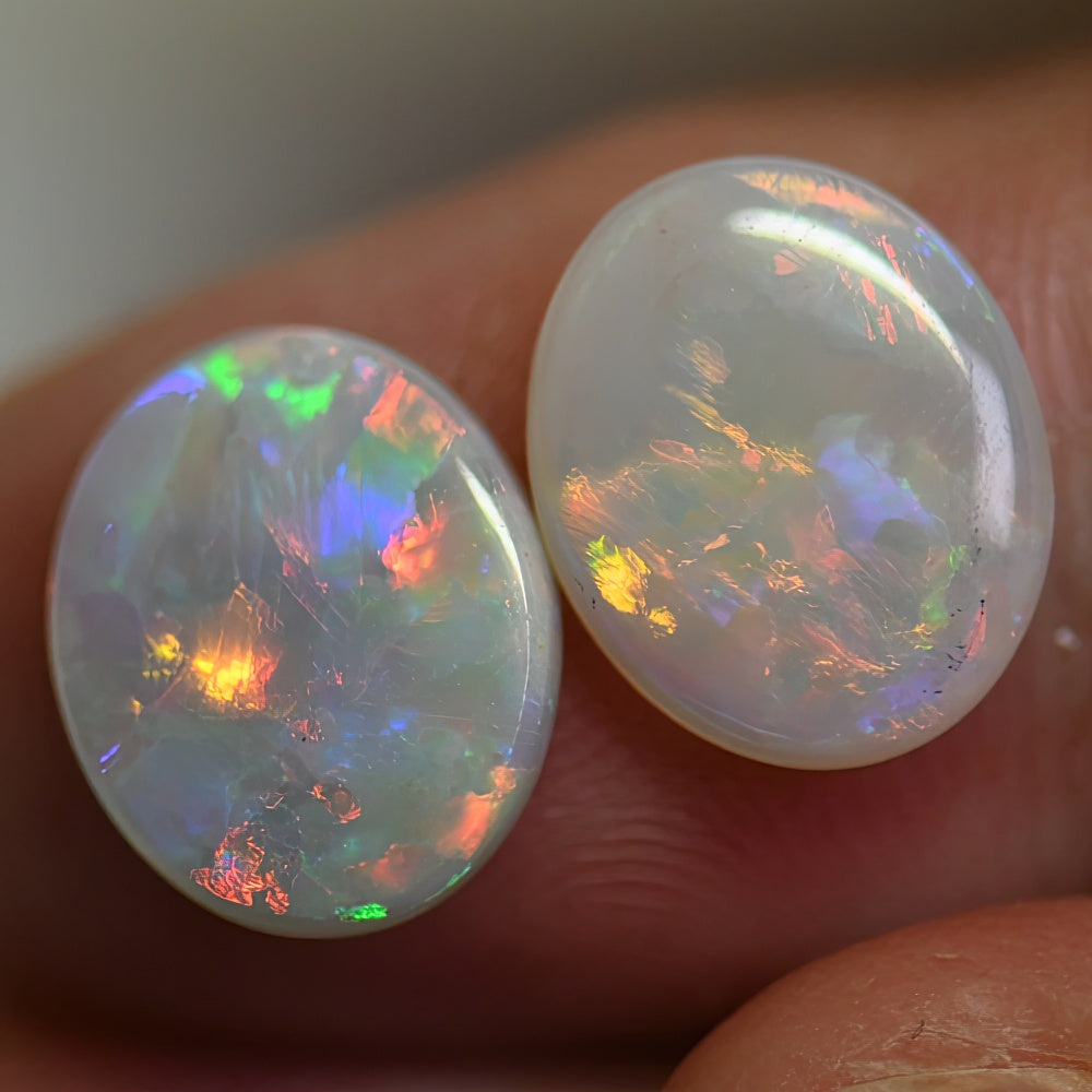 3.74 cts Opal Cabochon Pairs, Australian Solid Stone South Australia