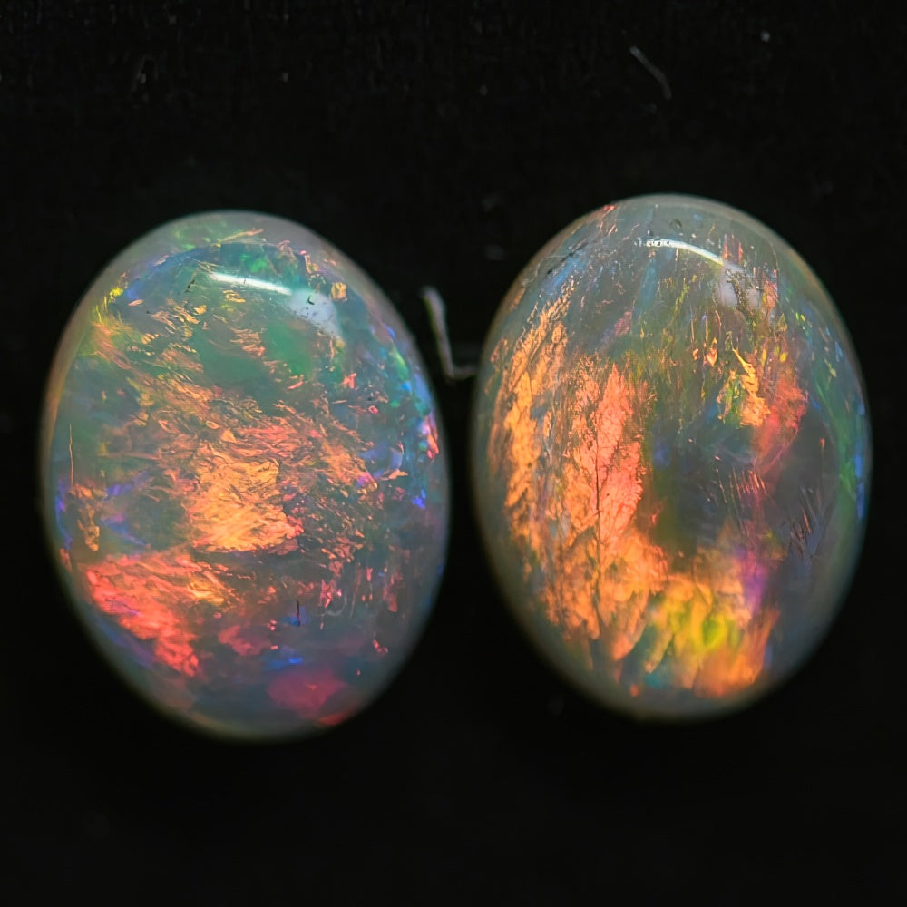 Opal Cabochon Pairs, Australian Solid Stone South Australia