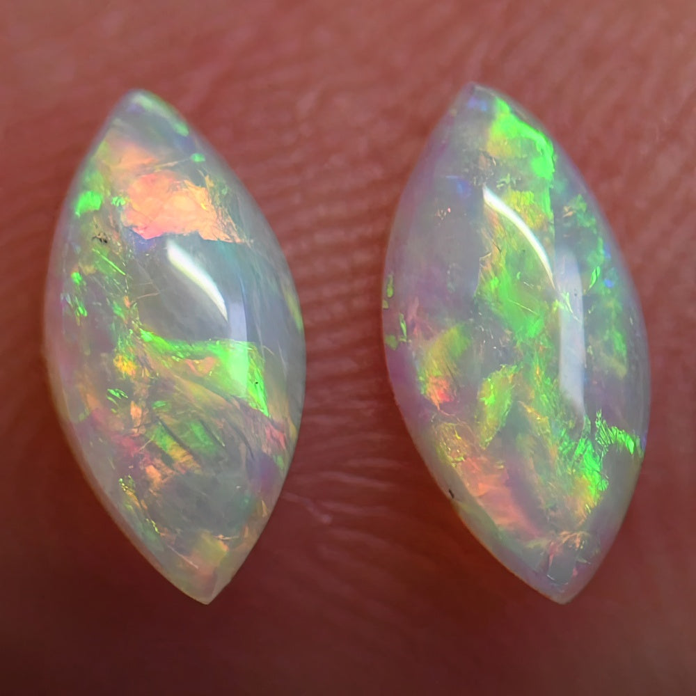 0.80 cts Opal Cabochon Pairs, Australian Solid Stone South Australia
