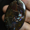 144 cts Australian Opal Boulder Drilled Greek Leather Mounted Pendant Necklace