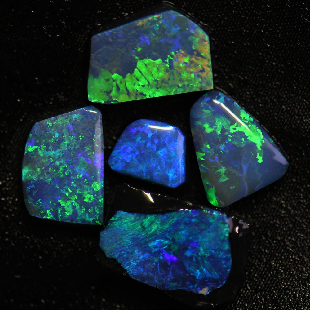 Australian Opal Doublet Stone Rub Rough, Lightning Ridge Parcel