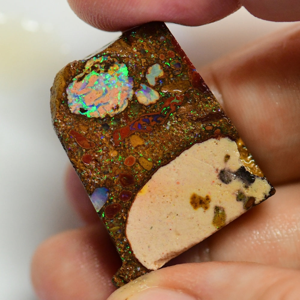 210 cts Australian Boulder Opal Rough Parcel Rubs