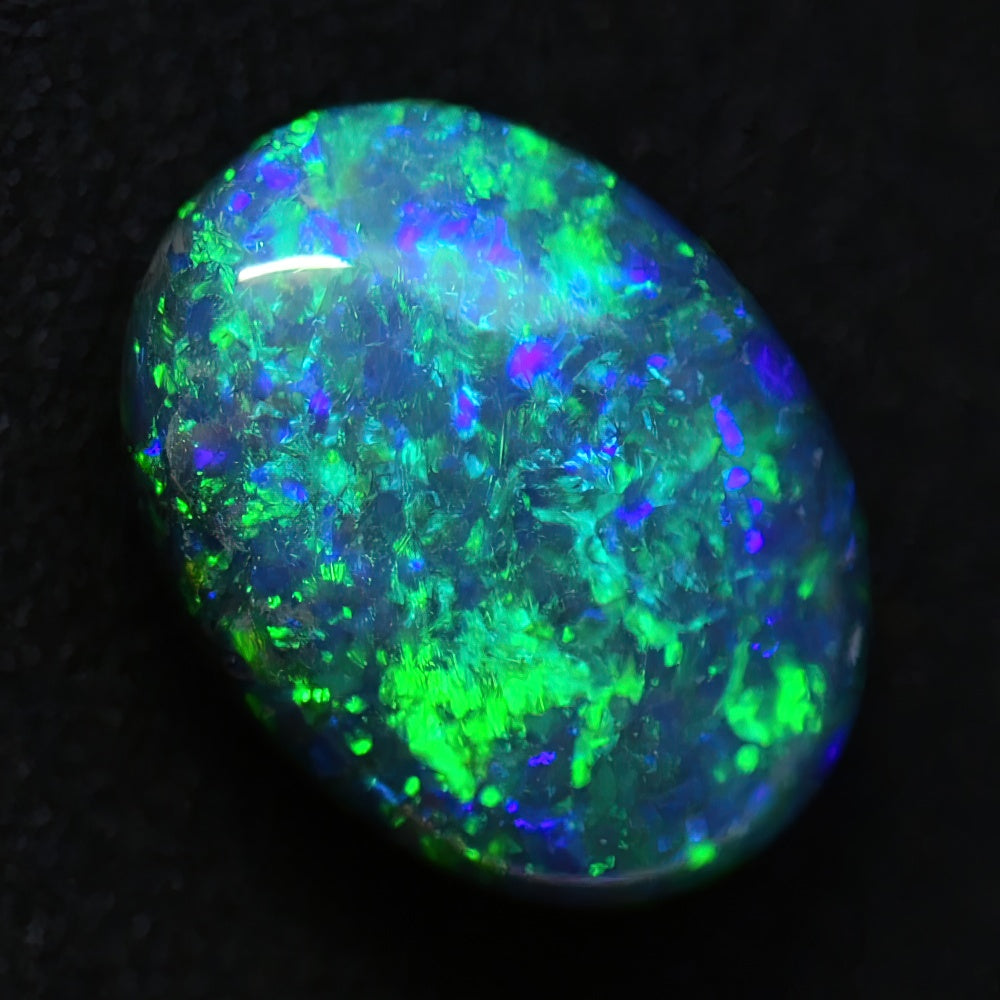 Australian Black Opal Solid Stone, Lightning Ridge