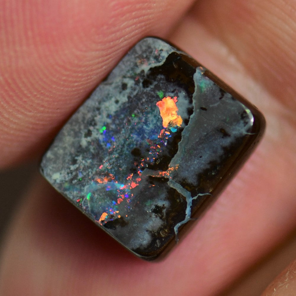 6.45 cts Australian Boulder Opal, Cut Stone