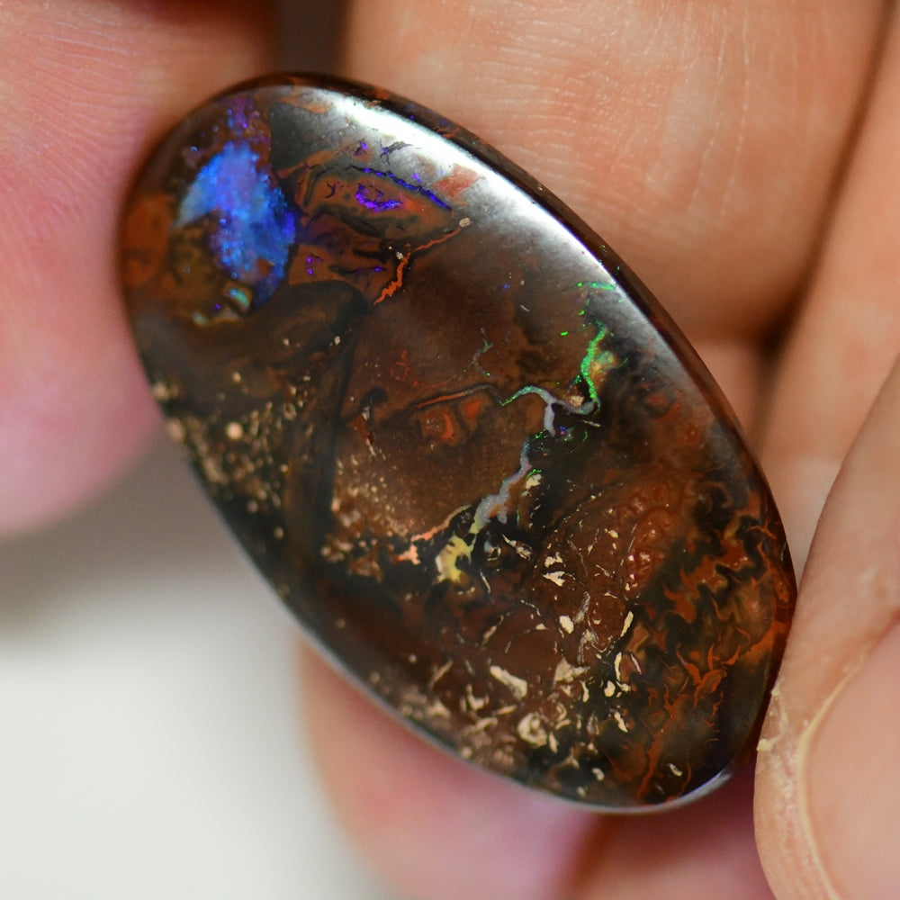 19.35 cts Australian Boulder Opal, Cut Stone