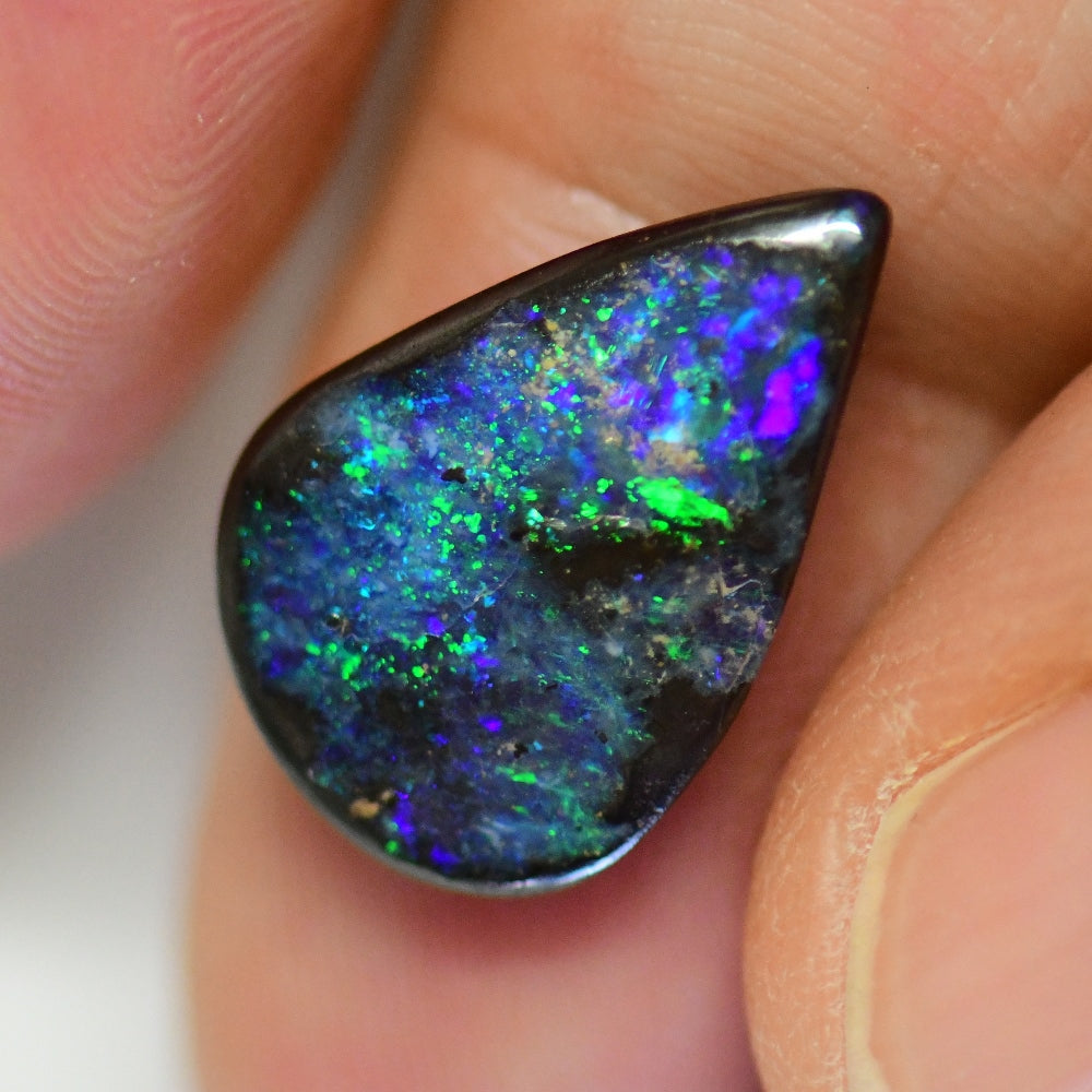 7.03 cts Australian Boulder Opal, Cut Stone