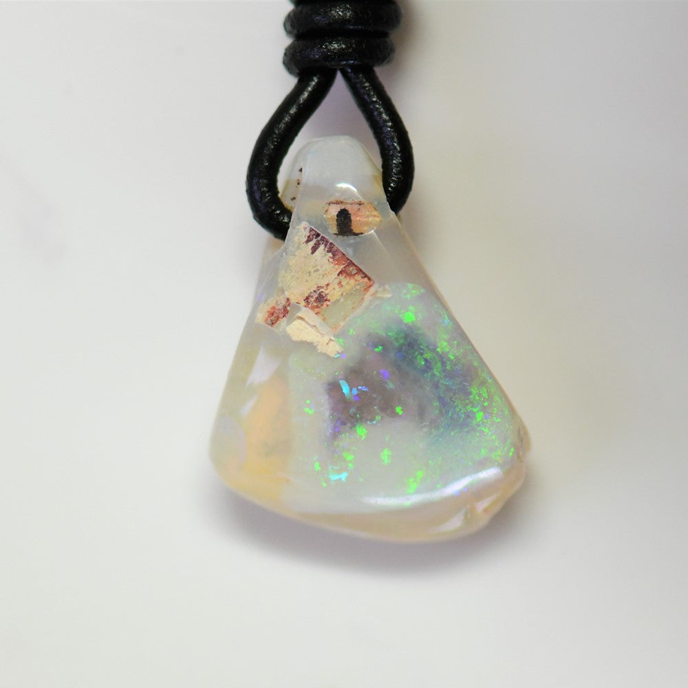 Opal necklace solid Pendant