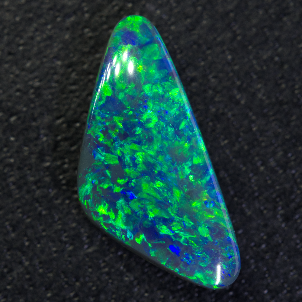  Australian Black Opal Lightning Ridge, Solid Gem Stone, Cabochon 