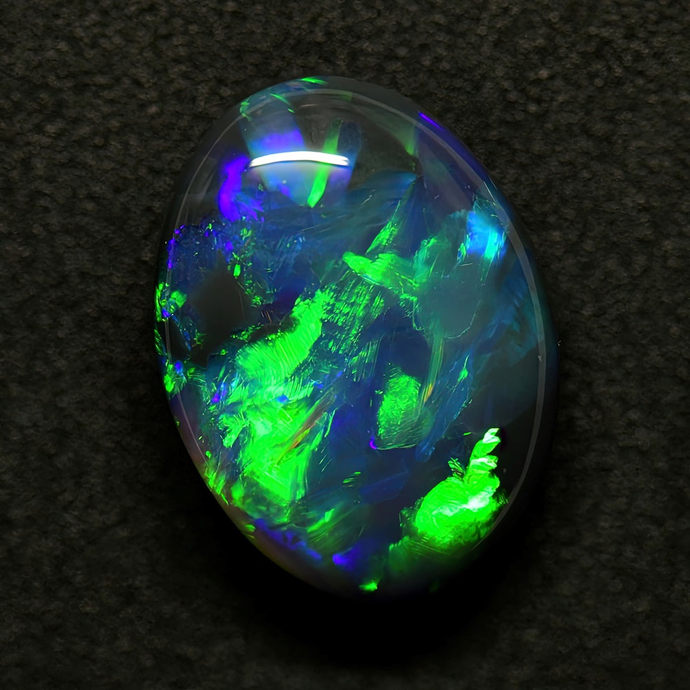 Australian Black Opal Solid Stone, Lightning Ridge Media 2 of 7