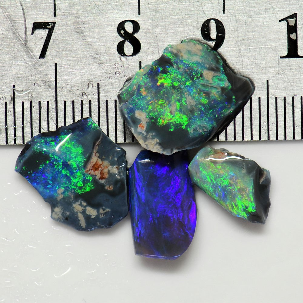 black  gemstone opal