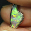 Australian Lightning Ridge Crystal Opal Carving Pendant Silver L23.6mm 1.33gr