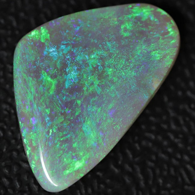Australian Lightning Ridge, Semi Black Crystal Solid Opal, Cabochon Loose Stone