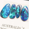 5.36 cts Australian Opal, Doublet Stone, Cabochon 4pcs