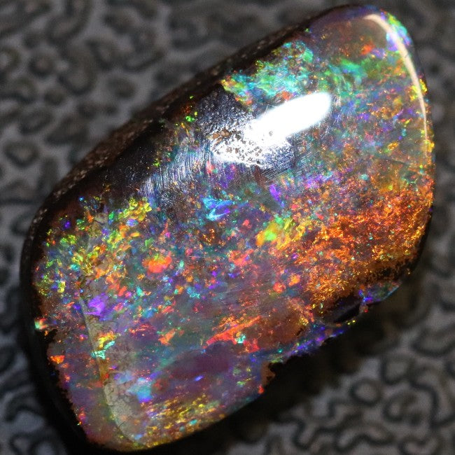 3.10 cts Australian Boulder Opal Cut Loose Stone
