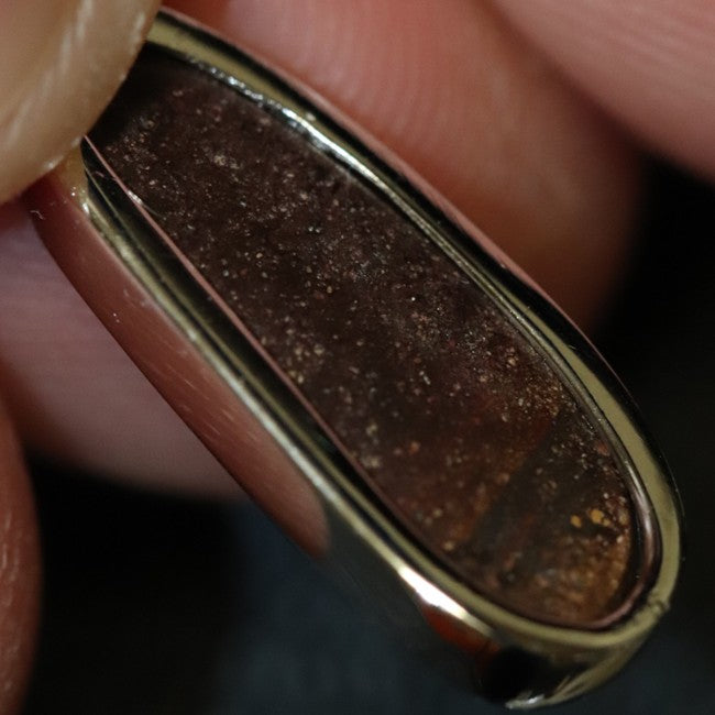 1.32 g Australian  Doublet Opal with Silver Pendant : L 27.0 mm