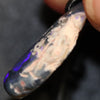 Australian Opal Lightning Ridge Drilled Greek Leather Mounted Pendant Necklace 16.15 cts
