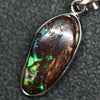 1.71 g Australian Boulder Opal with Silver Pendant: L 28.1 mm