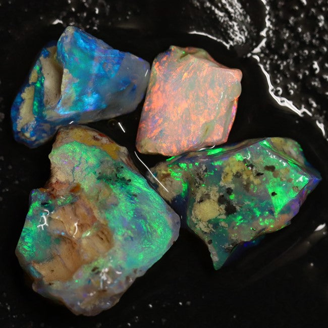 Australian Solid Semi Black Opal Rough Parcel, Lightning Ridge Stones