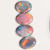 3.55 cts Australian Opal, Doublet Stone, Cabochon 4pcs 7x5