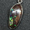 1.71 g Australian Boulder Opal with Silver Pendant: L 28.1 mm